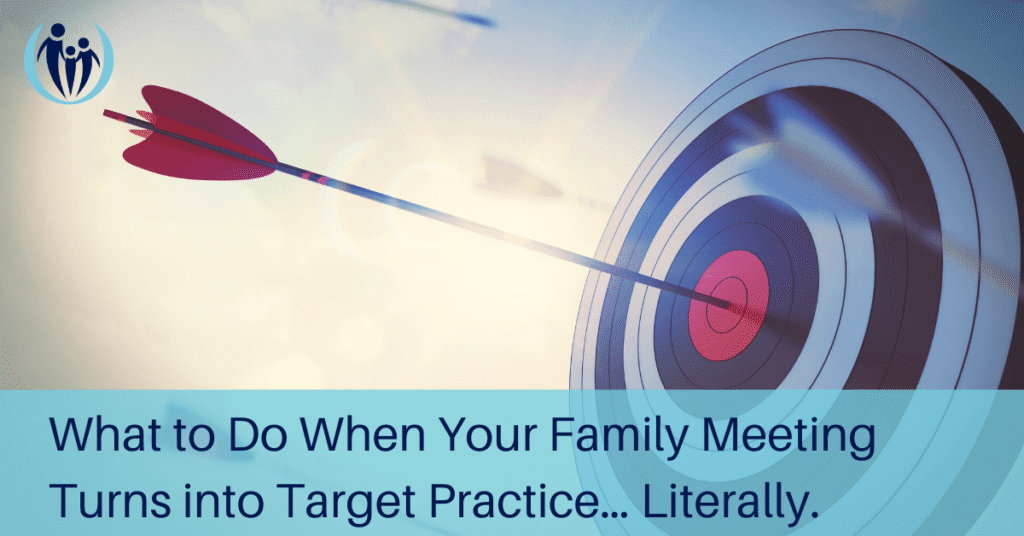 What to Do When Your Family Meeting Turns into Target Practice… Literally. 14 Family Meeting Turns into Target Practice… Literally. 1