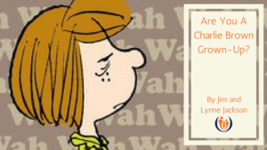 Charlie Brown Grown-up-