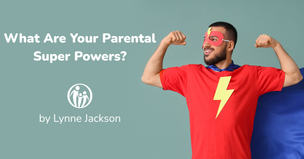 what are you parental super powers?  dad dressed in super costume 