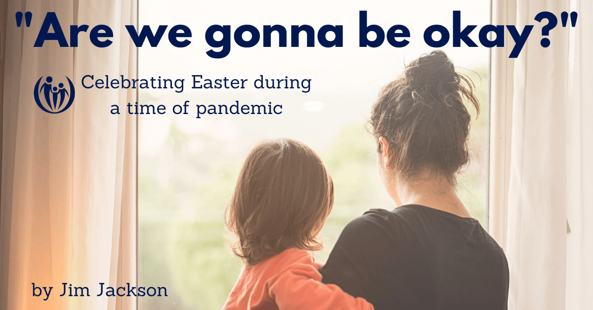 kids celebrating easter during a pandemic