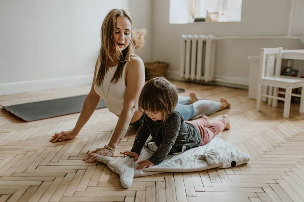 Child learning emotional regulation from mom