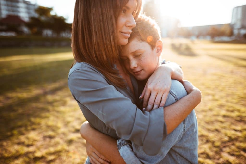 Optimized Mom and Son Hug