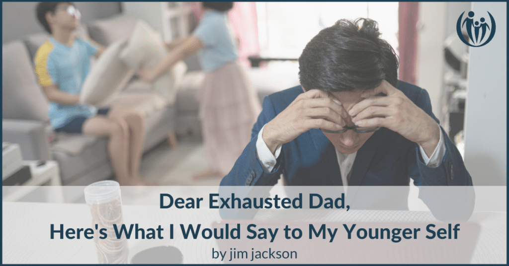 exhausted dad