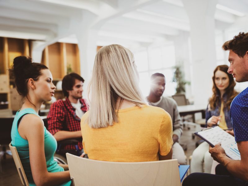 Business executives in meeting
